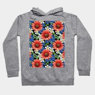 Watercolor Floral Pattern Art Hoodie